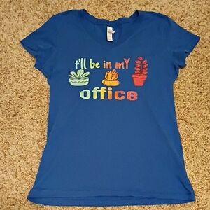 Bella Canvas Blue Office Graphic Tee
